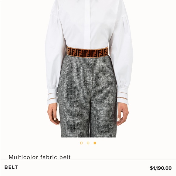 NWT Fendi Multi color fabric belt - Picture 2 of 7